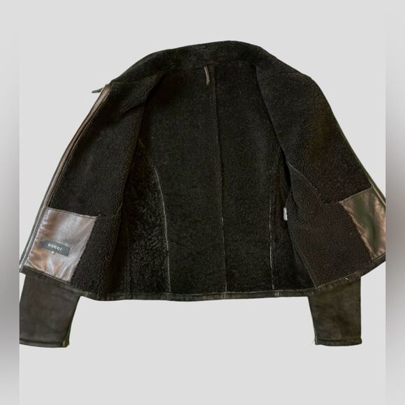 Gucci by Tom Ford Suede and 100% Shearling coat. Size 50 - Picture 9 of 12